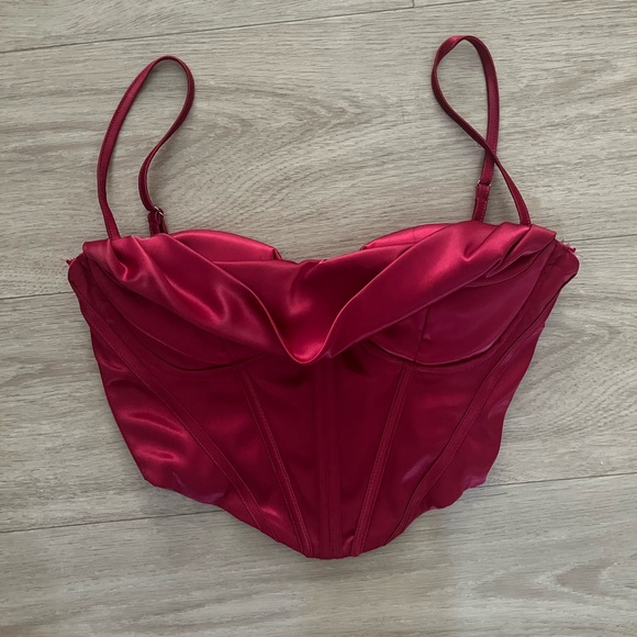 Red Corset Top - Picture 1 of 3